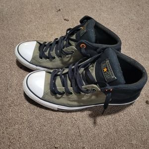 Military Green Converse All-Star Chuck Taylor's.
